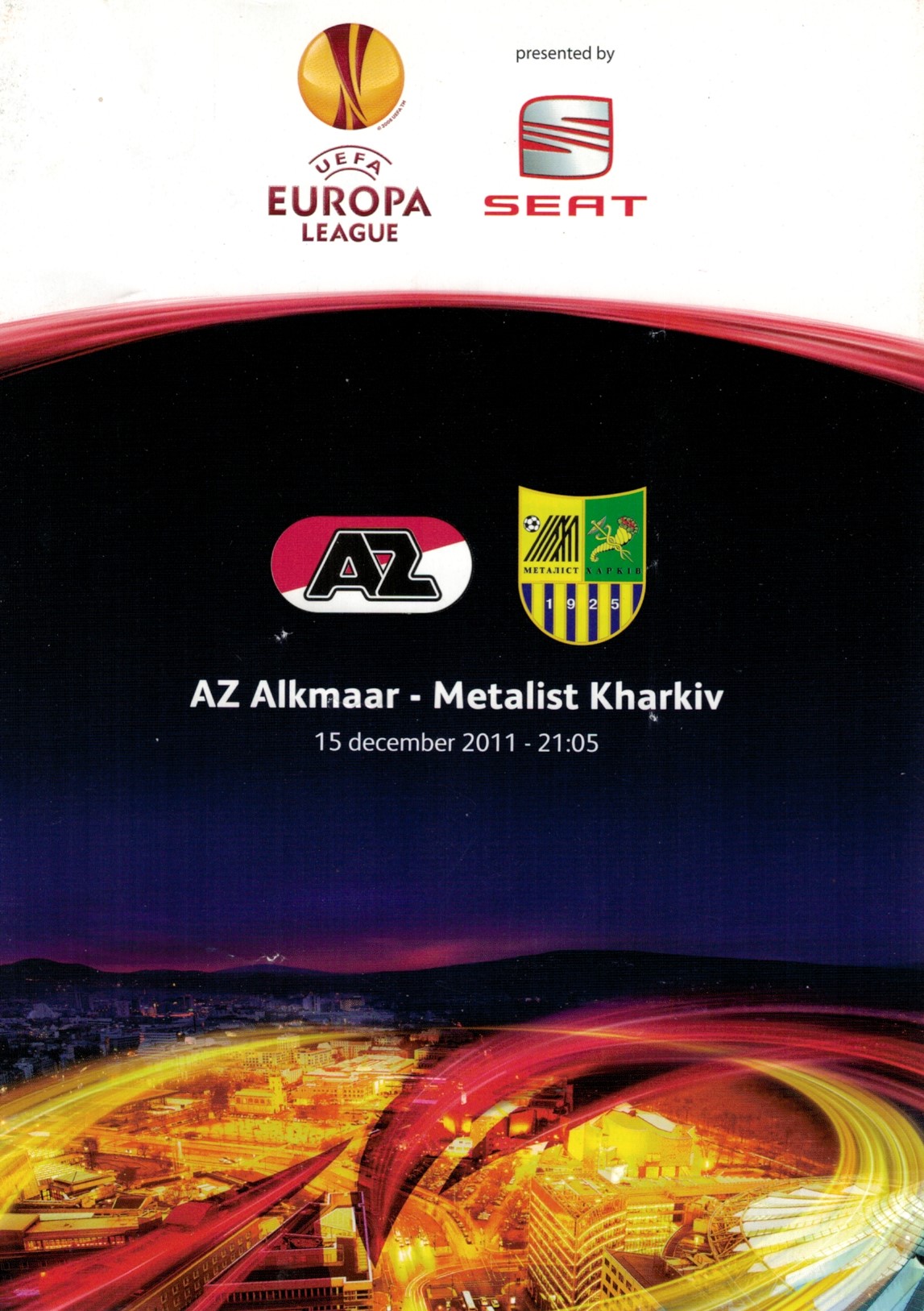 AZ Programma 15-dec-2011 Metalist Kharkiv thuis